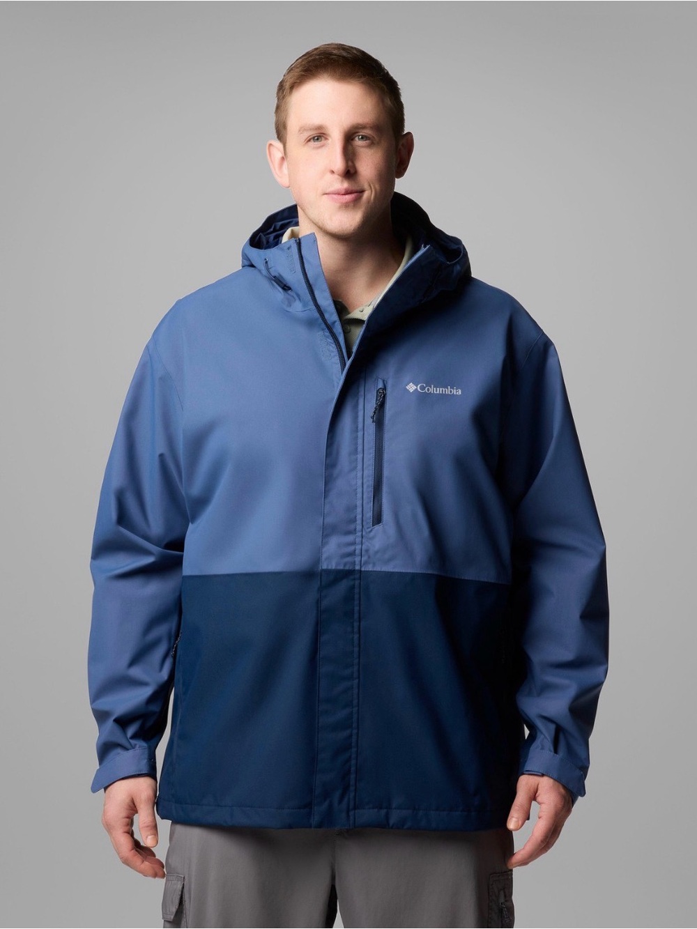Columbia Men’s Two-Tone Blue Waterproof Jacket Size L